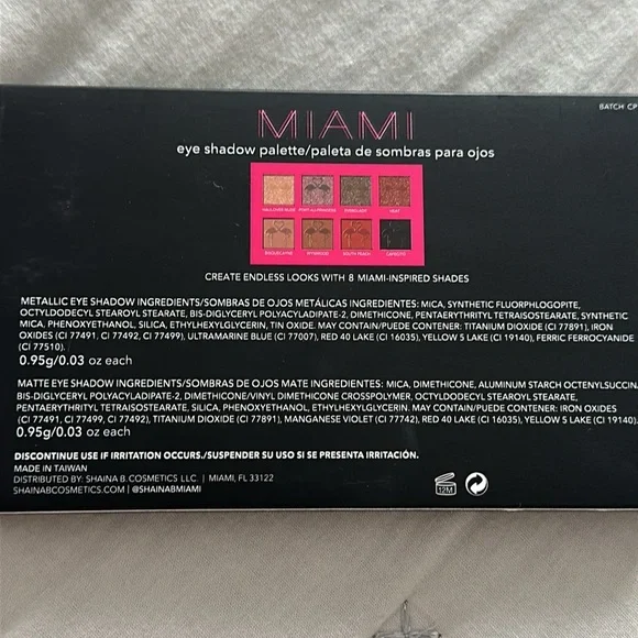Shaina B Miami eye shadow palette - Picture 5 of 5